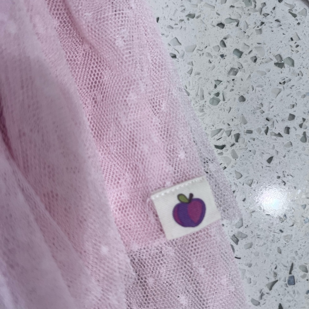 Cheeky Plum Holiday Leotard Pink White Long Sleeve Dress 2t Toddler Christmas - Picture 4 of 4